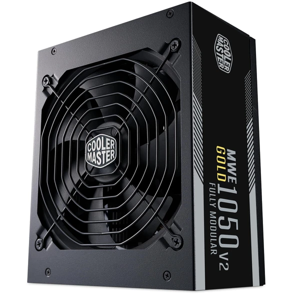 Cooler Master MWE Gold 1050 V2 ATX 3.1 Tam Modüler Güç Kaynağı (İngiltere Tak) - ATX 3.1 Desteği, 80 Plus Gold 1050W Güç Kaynağı, PCIe 5.1 Kablo, 140mm FDB Fan, Yüksek Sıcaklık Eşiği, 10 Yıl ürün görseli 1