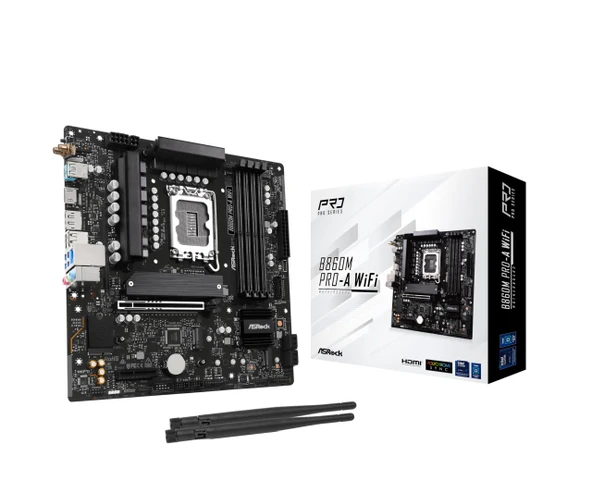 ASRock B860M Pro-A WiFi 1851 mATX HDMI/DP DDR5 ürün görseli 1