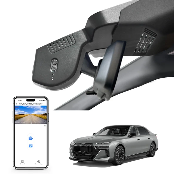Mangoal 4K Araç Kamerası BMW 7 Serisi Gen7 G70 G73 2023 2024 2025 (Model B), OEM Stil, 2160P UHD Video, WiFi ve APP, 64 GB Kart ürün görseli 1