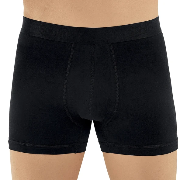 Şahinler E031 Erkek Likralı Boxer Külot 6lı Paket Siyah S ürün görseli 1