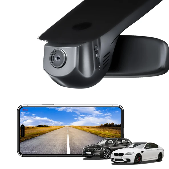 Mangoal 4K Araç Kamerası BMW 5 Serisi Gen6 F07 F10 F11 F18 2014 2015 2016 Select 2017 M5 F10(Model A), OEM Stil, 2160P UHD Video, WiFi ve APP, 64GB Kart ürün görseli 1