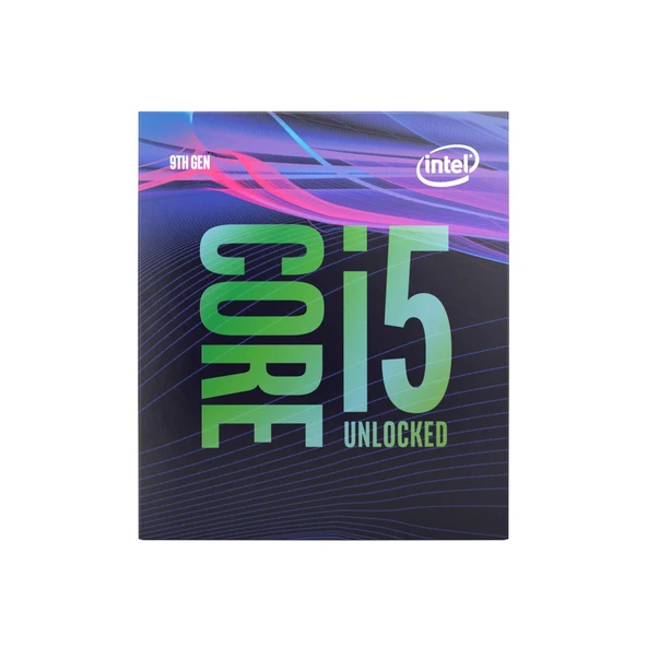Intel Core i5-9600K işlemci (9M önbellek, 4,60 GHz'e kadar), siyah ürün görseli 1