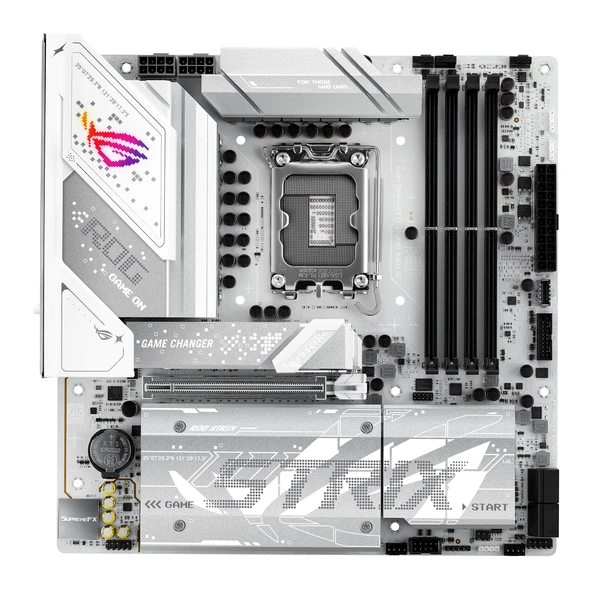 ASUS ROG Strix B860-G Oyun WiFi anakart soketi Intel LGA 1851 (Intel B860, mATX, DDR5 bellek, PCIe 5.0, WiFi 7, 3X PCIe 4.0 M.2, Aura Sync) ürün görseli 1