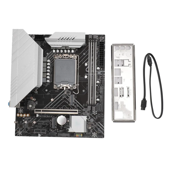 Ciciglow B760M K DDR4 Anakart LGA 1700 12/13 Gen Desteği PCIe 4.0 M.2 Yuvası SATA3.0 USB 3.0 Oyun için ürün görseli 1