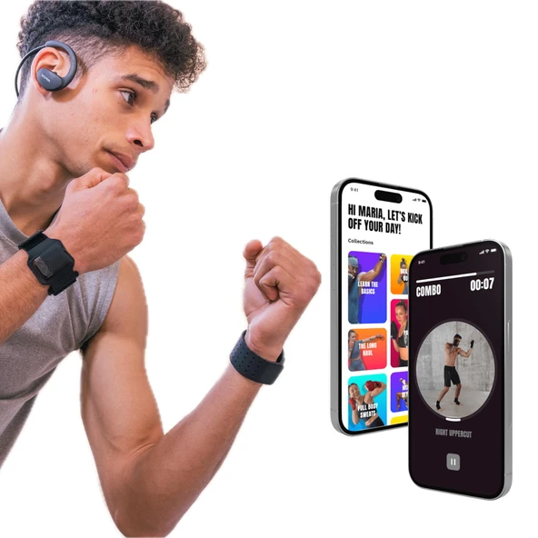 Boks için PunchLab Bluetooth Sensörleri, İnteraktif Antrenman Takibi, Gerçek Zamanlı Performans İzleme ürün görseli 1