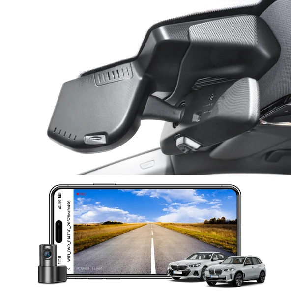 Mangoal Ön 4K ve Arka 1080p Araç Kamerası BMW Select 5 Serisi Gen8 G60 G61 G68 2024+ M5 G90 G99, OEM Stil, 2160P UHD Video, WiFi ve APP, 128 GB Kart ürün görseli 1