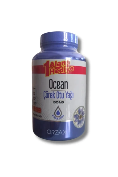 Ocean Çörek Otu Yağı 1000 mg 60 + 60 Kapsül ürün görseli 1