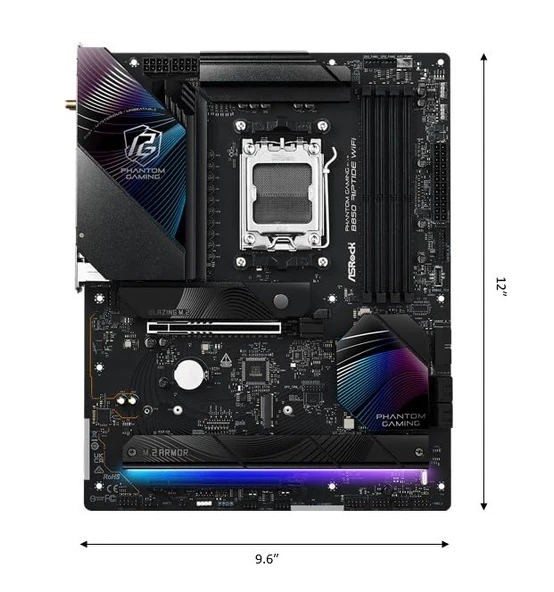 MB ASRock AMD AM5 B850 Riptide WiFi - Resim 2