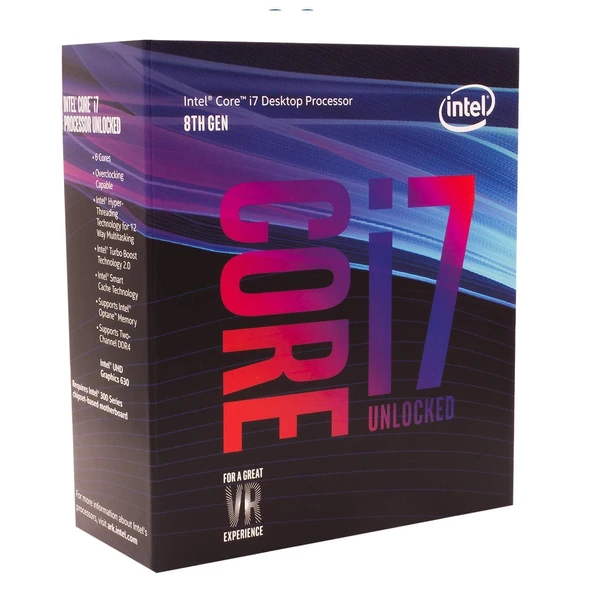 Intel Core i7-8700K 3,70 GHz Kutulu CPU - Resim 5