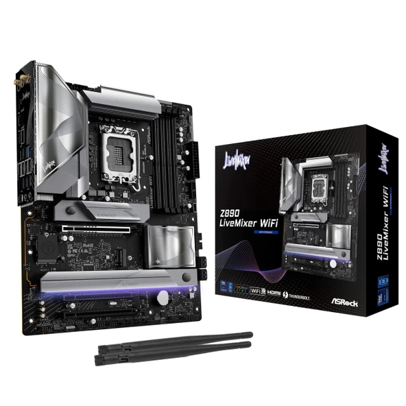 ASRock Z890 LiveMixer WiFi Intel S1851 DDR5 90-MXBPE0-A0UAYZ ürün görseli 1
