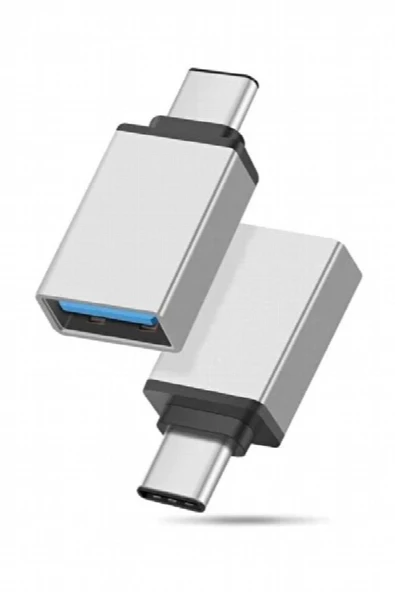 Metal USB to TYPE-C OTG - Gri ürün görseli 1