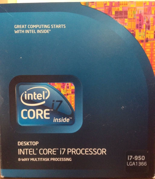 Intel Core i7 950 (3,06 GHz, 8 MB önbellek, LGA 1366, QPI 4.8 GT FSB) ürün görseli 1