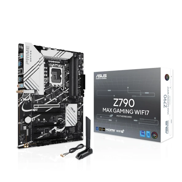 ASUS Z790 MAX Gaming WIFI7 Intel Z790 (LGA 1700) ATX anakart, PCIe 5.0, ÜÇ M.2 yuvası, 14+1 DrMOS, DDR5, WiFi 7, Realtek 1 GB LAN, HDMI, USB 20Gbps Type-C®, Thunderbolt™ (USB4®), Aura Sync ürün görseli 1
