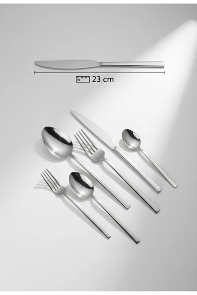 İmmo Home EGE 72 PARÇA ÇATAL KAŞIK BIÇAK SETİ - Resim 5