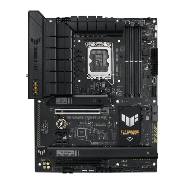 ASUS TUF Gaming B760-PLUS WiFi anakart soketi Intel LGA 1700 (Intel B760, ATX, DDR5 bellek, PCIe 5.0, 2X M.2, WiFi6, Thunderbolt 4, Aura Sync) ürün görseli 1