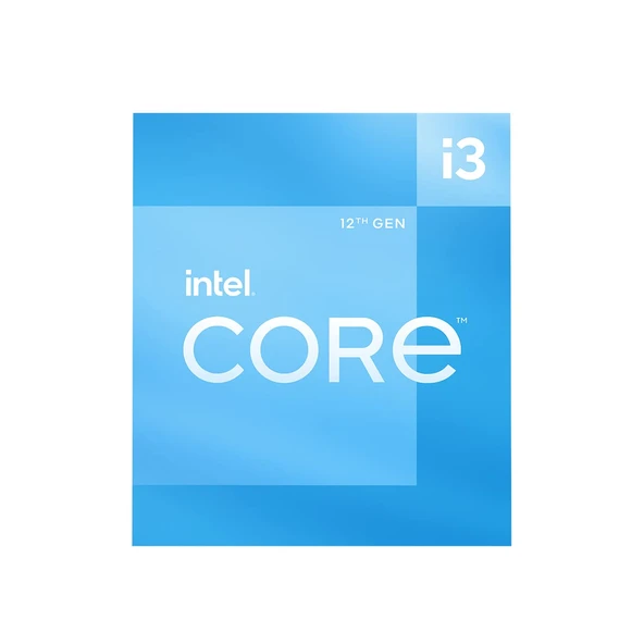 Intel Core i3-12100 12. nesil masaüstü işlemci (temel saat hızı: 3,3 GHz, 4 çekirdekli, LGA1700, RAM DDR4 ve 128 GB'a kadar DDR5) BX8071512100, ‎Gümüş ürün görseli 1