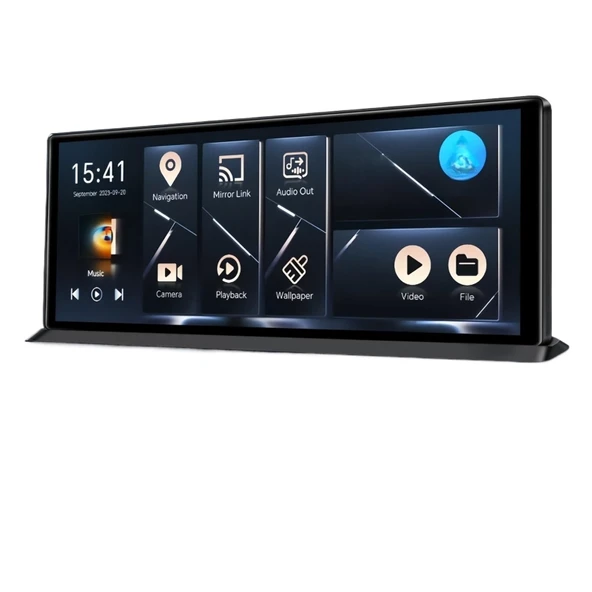 Araba Ön Görüş İleri Kamera 11.3 "4G + 64G WiFi Android 14 Carplay Dashcam Dikiz Aynası Video Kaydedici (Tek Lens, 128G TF Kart ile) ürün görseli 1