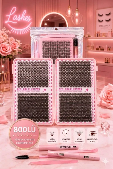 KENDİN YAP KİRPİK SETİ 800 ürün görseli 1