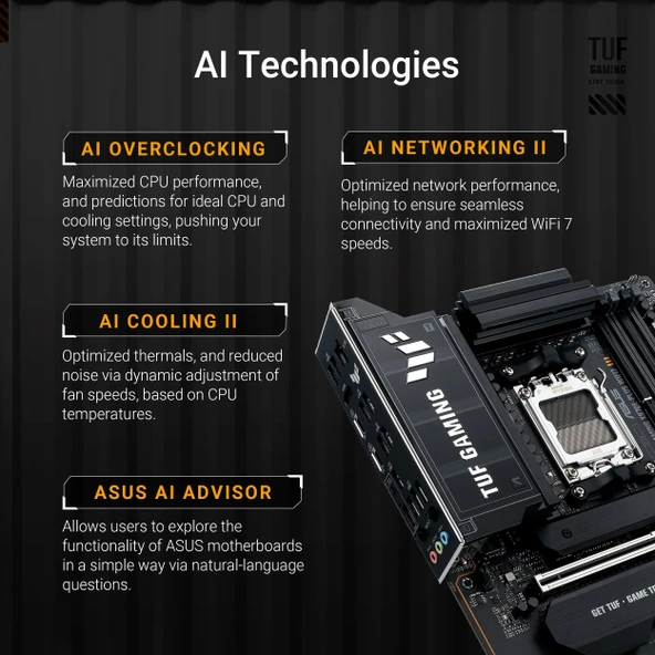 TUF Gaming X870E-PLUS WIFI7 AMD - Resim 2