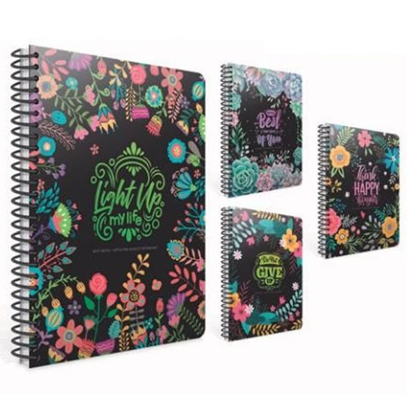 Gıpta Spiralli Sert Kapak Defter Best Notes 17x24 120 YP Çiz. ürün görseli 1