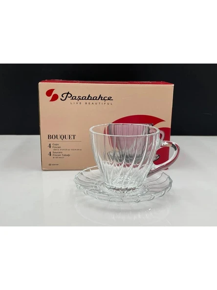 Paşabahçe 950191 Baquet Cam Çay Bardağı Seti 250 ml 4'lü ürün görseli 1