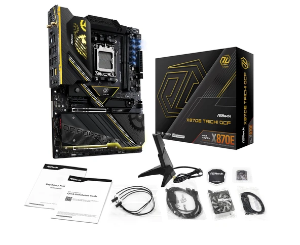 X870E Taichi OCF (siyah/sarı) ürün görseli 1