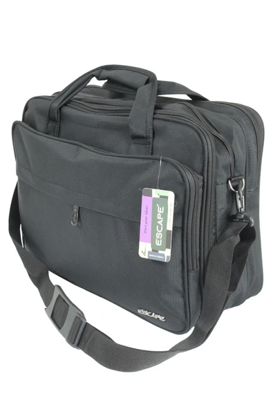 Escape ESC 829 Körüklü, Yağmura Dayanıklı Polyester  Evrak Çantası - Siyah ürün görseli 1