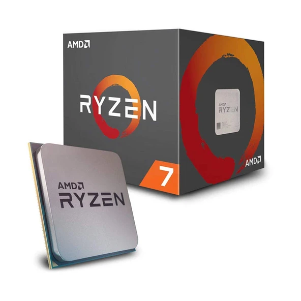 AMD Ryzen 7 2700 işlemci (temel saat hızı: 3,2 GHz, 8 çekirdekli, Soket AM4) YD2700BBAFBOX ürün görseli 1