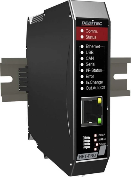 Deditec NET-CPU-PRO-CS NET-CPU-PRO-CS çok fonksiyonlu modül CAN veri yolu, USB, Ethernet, RS-232, RS-485 Giriş sayısı: 0 x sayı ürün görseli 1