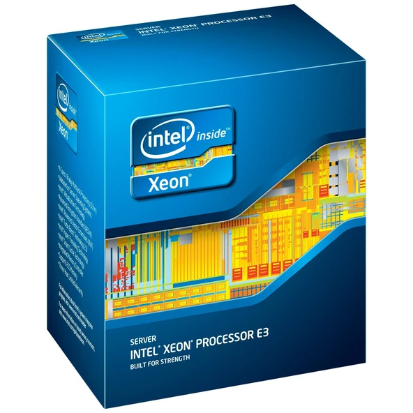 Intel Xeon E3-1275V3 CPU (3,5 GHz, 4 çekirdekli, 8 iş parçacığı, 8 MB önbellek, LGA1150 soket, kutu) ürün görseli 1