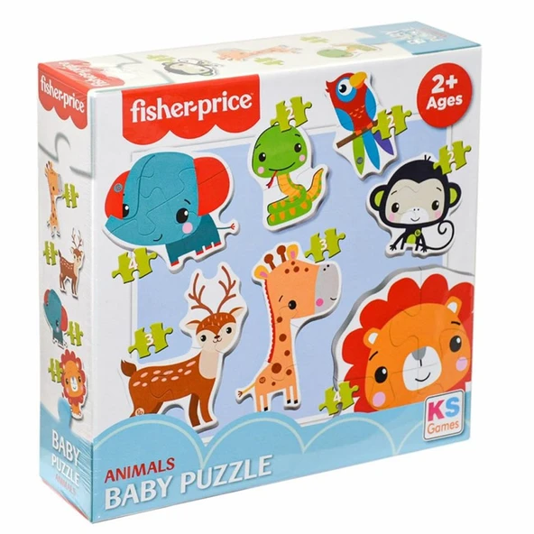 Ks Games Puzzle Fisher-Price Baby Puzzle Animals Fp 13413 ürün görseli 1