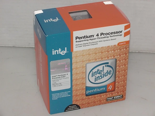 Intel Pentium 4 işlemci (3,0 GHz, 630 ürün görseli 1