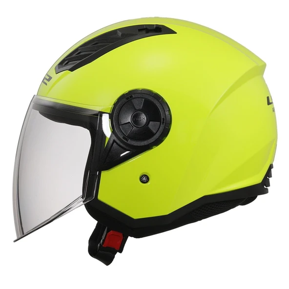 ÇENESİZ KASK LS2 AIRFLOW 2 NEON SARI ORJİNAL M - Resim 2