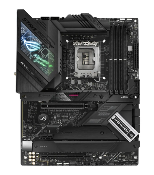 ASUS ROG Strix Z690-F Oyun WiFi anakart soketi Intel LGA 1700 (Intel Z690, ATX, 4x M.2, PCIe 5.0, DDR5, USB 3.2 Gen 2x2 Type-C, WiFi6, Aura Sync) ürün görseli 1