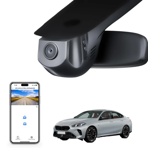 mangoal STARVIS 2 Ön 4K HDR Araç Kamerası IMX678, BMW 2 Serisi Coupé Cabrio için uygun F22 F23 G42 Active Tourer Gran Tourer F45 F46 U06 Gran Coupé F44 M2 F87(Model A), 5GHz WiFi, GPS, 64GB Kart ürün görseli 1