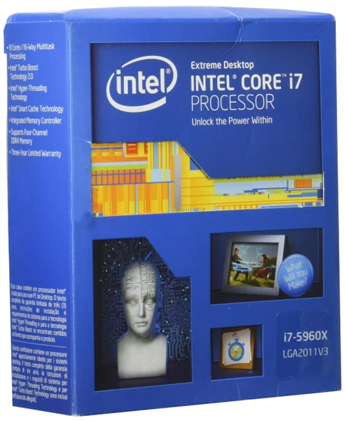 INTEL Core i7-5960X 3.0GHz LGA2011 20MB Önbellek Kutulu CPU ürün görseli 1