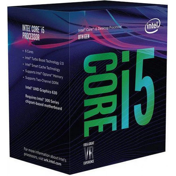 Intel Core i5-8600K işlemci 3,6 GHz (9 MB önbellek, 4,30 GHz'e kadar) ürün görseli 1