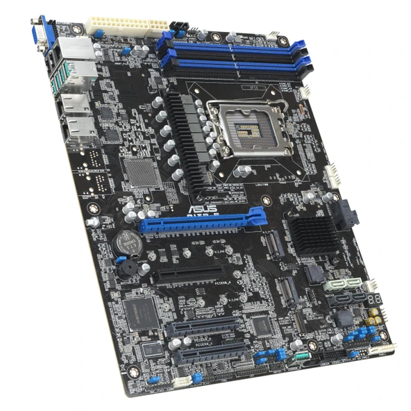 ASUS P13R-E sunucu anakartı soketi Intel LGA 1700 (ATX, 4X DDR5 ECC UDIMM, 2X M.2, 2X LAN, 8X SATA, 2X PCIe 5.0, 2X PCIe 4.0, 4X USB 10Gbit/s, 2X USB 2.0) ürün görseli 1