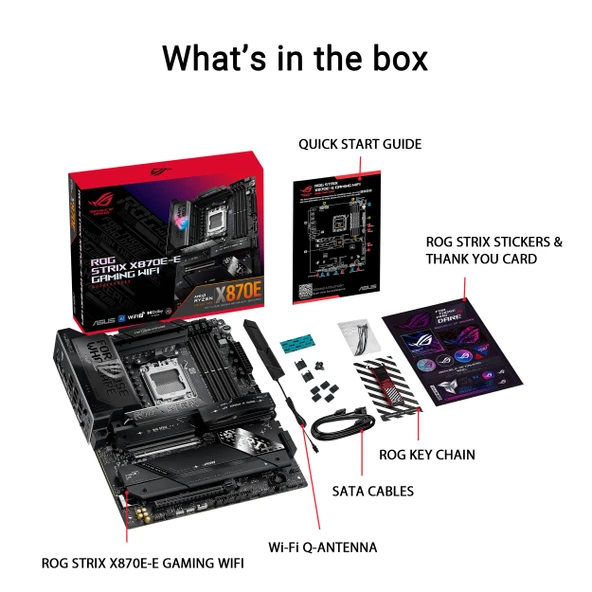 ASUS ROG Strix X870E-E Oyun WiFi AMD AM5 - Resim 6
