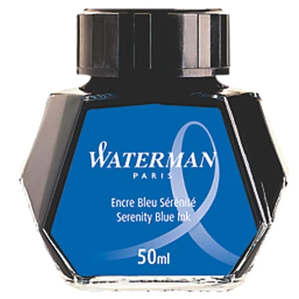 Waterman Dolma Kalem Mürekkebi Cam Şişede 50 ML Mavi S0110720 ürün görseli 1