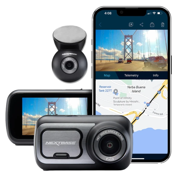 NEXTBASE - DashCam 422GW + Kamera Ek Parçaları ürün görseli 1