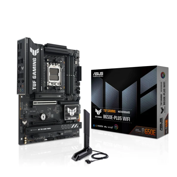 ASUS TUF Gaming B650E-PLUS WiFi DDR5 PCIe 5.0 Hazır 3x M.2 2.5Gb LAN DisplayPort HDMI USB Type-C ürün görseli 1