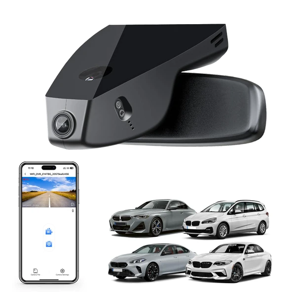 mangoal STARVIS 2 Ön 4K HDR Araç Kamerası IMX678, BMW 2 Serisi Coupé Cabrio için uygun F22 F23 G42 Active Tourer Gran Tourer F45 F46 U06 Gran Coupé F44 M2 F87(Model D), 5GHz WiFi, GPS, 64GB Kart ürün görseli 1