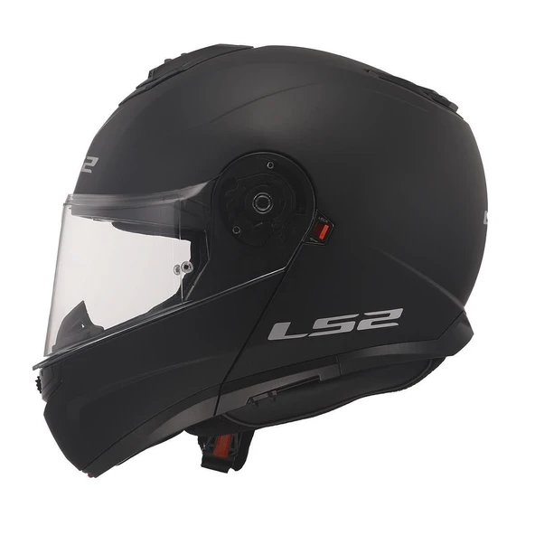 ÇENE AÇILIR KASK LS2 STROBE 2 MAT SİYAH ORJİNAL L - Resim 3