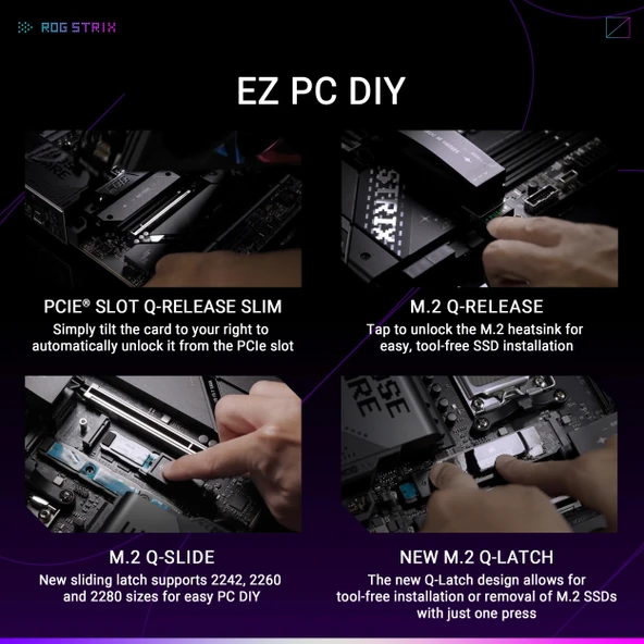 ASUS ROG Strix X870E-E Oyun WiFi AMD AM5 - Resim 5