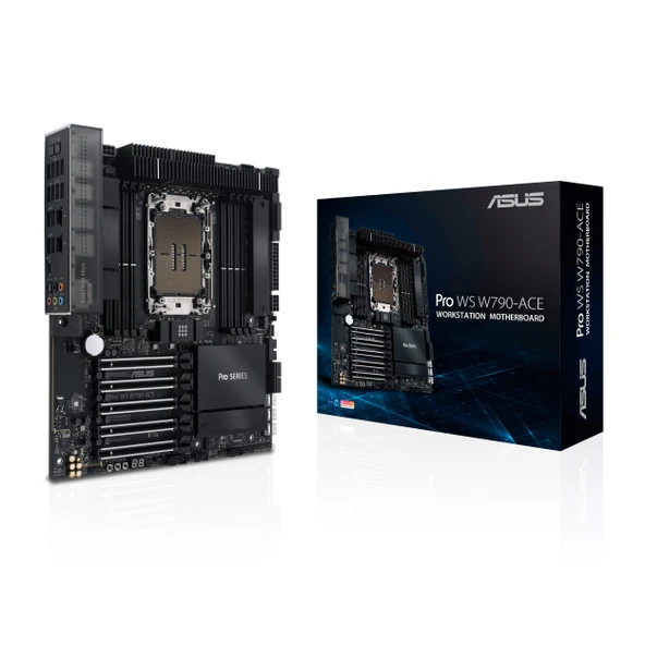 ASUS Pro WS W790-ACE iş istasyonu anakart soketi Intel LGA 4677 (CEB anakart, PCIe 5.0, DDR5, USB 3.2 Gen 2) ürün görseli 1