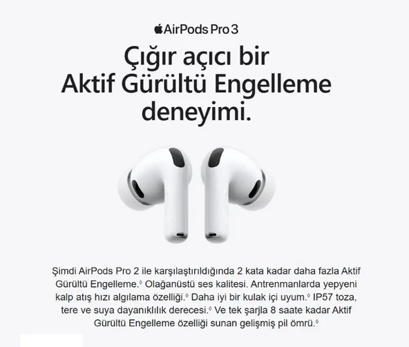 Apple AirPods Pro 3. Nesil - Resim 3