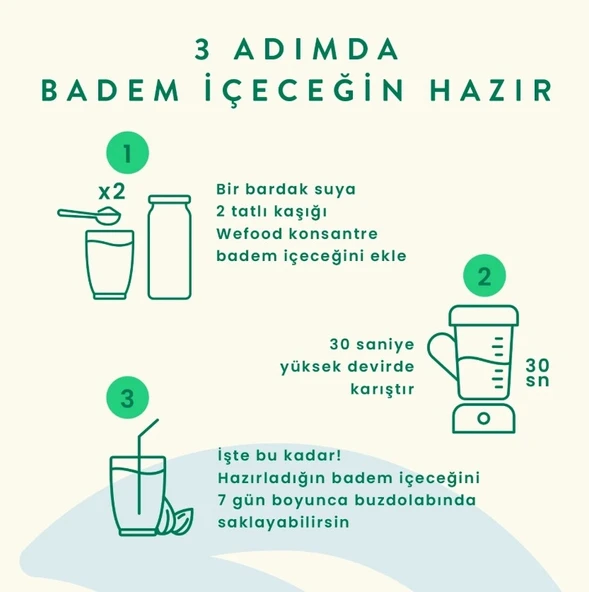 Organik Badem Sütü Konsantresi 240 Gr ürün görseli 1
