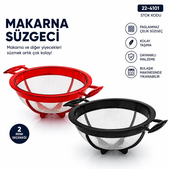 KÜÇÜK MAKARNA SÜZGECİ PLASTİK (5224) ürün görseli 1