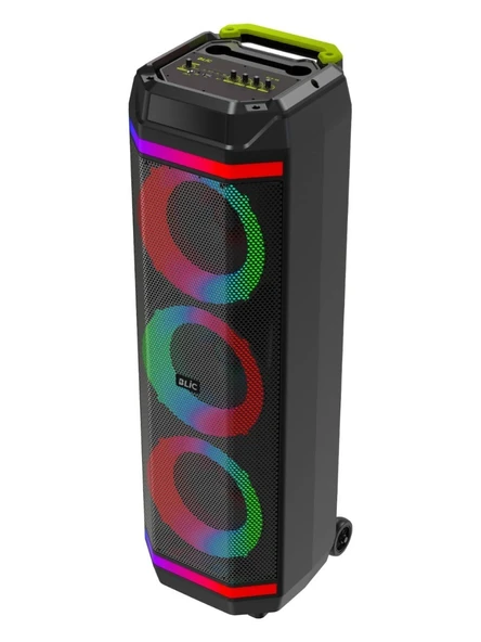 BLIC BLS-58 40W Karaoke Hoparlör Kablosuz Mikrofonlu Bluetooth 5.4 Taşınabilir Ses Sistemi RGB LED Uzaktan Kumandalı ürün görseli 1